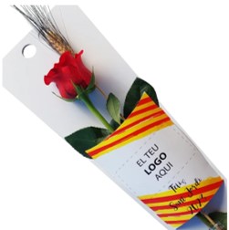 Funda blanca para rosa de Sant Jordi